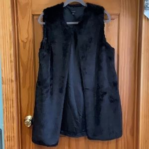Faux fur vest